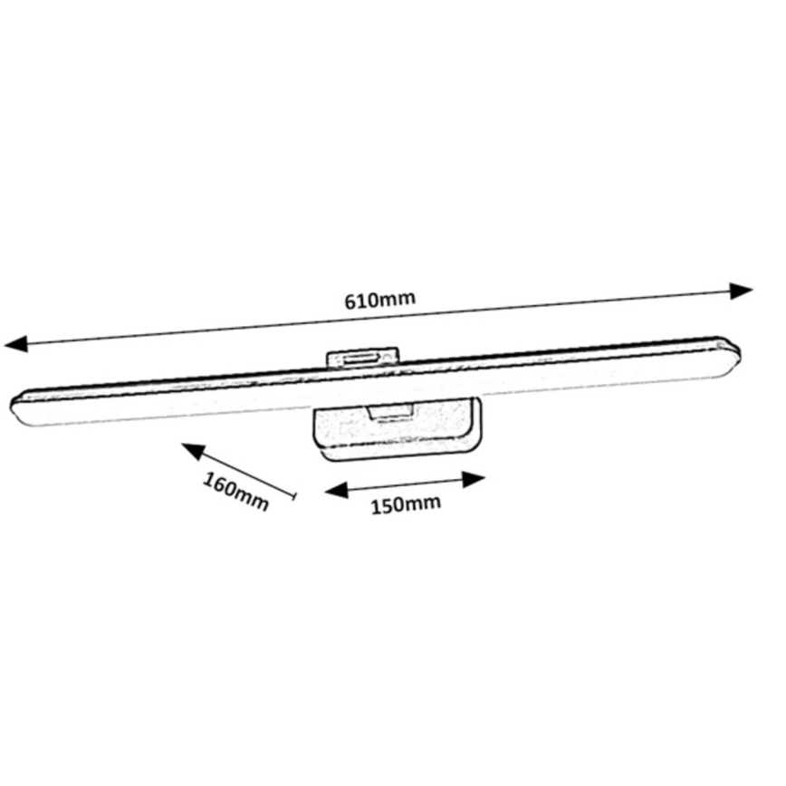 Rabalux - LED tavelbelysning LED/15W/230V 4000K svart